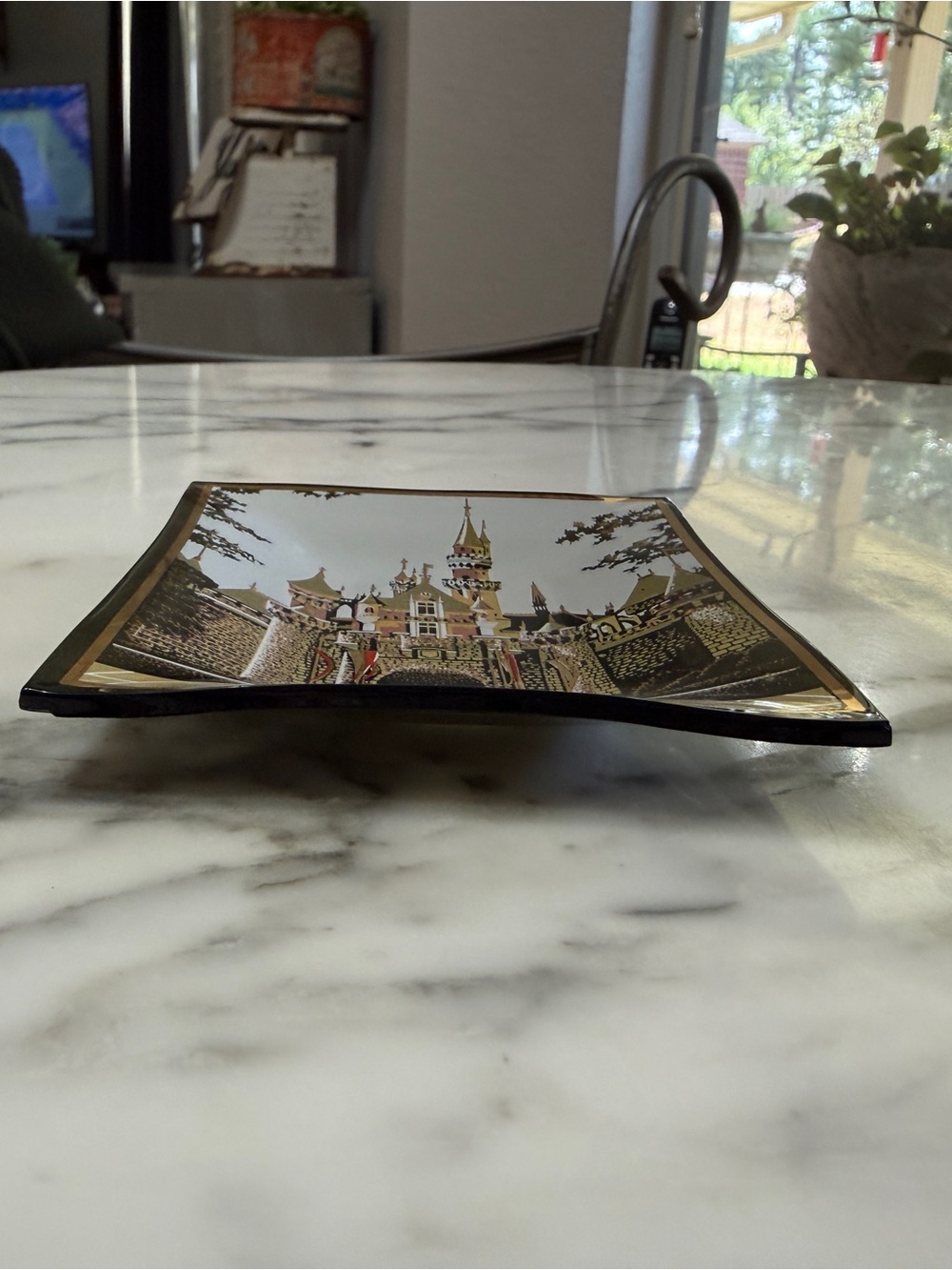1960’s Disneyland Decorative Castle Trinket Dish by Houze Art made in USA - Picture 7 of 12